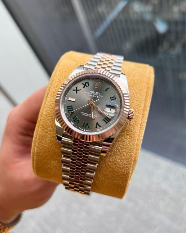 Rolex Datejust Dualtone Grey Dial Metal Watch
