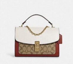 Coach Clane crossbody signature canvas bag with box dust Cover