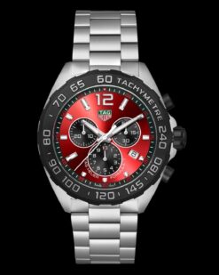 Tag Heuer Formula 1- Silver Strap with Red and Black Dial