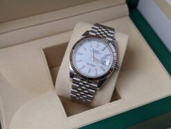 Rolex Datejust Silver White Dial Metal Watch
