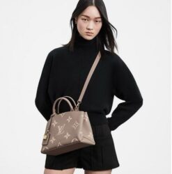 Louis Vuitton Petit Palais Handbag Bicolor Monogram Empreinte Giant