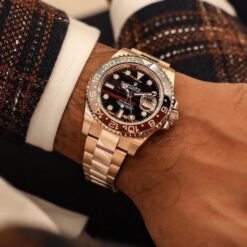 Rolex Gmt Master ll Rose Gold Rootbeer