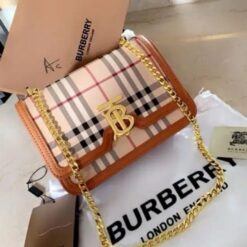 Burberry monogram tb logo bag with og box